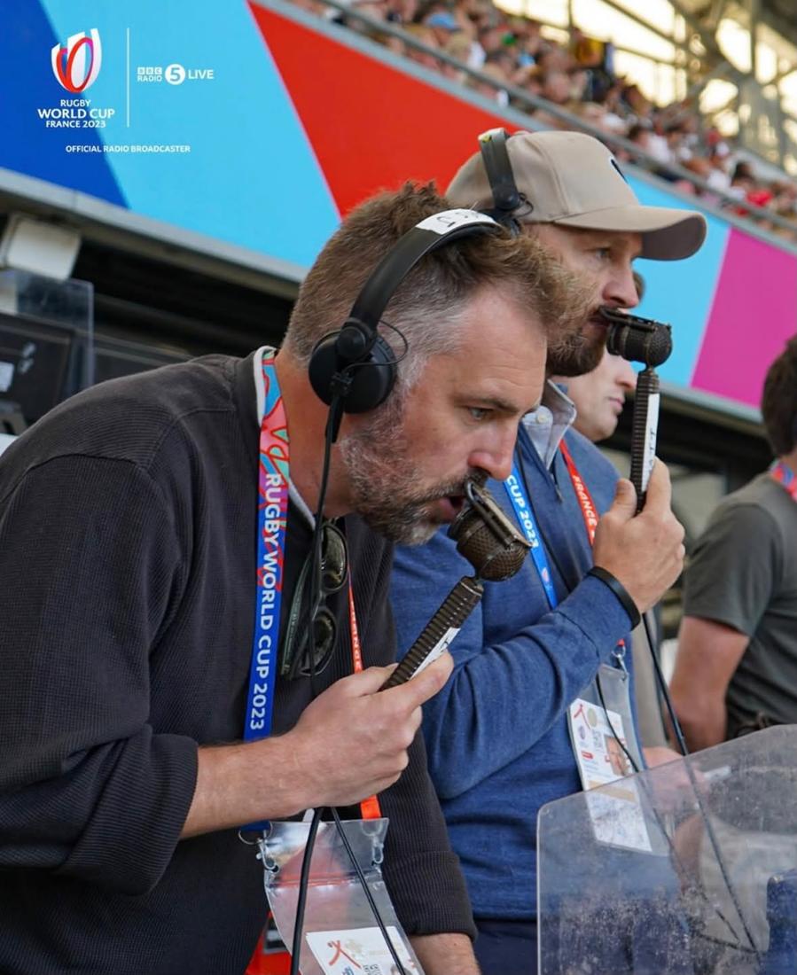 Commentating at the Rugby World Cup 2023